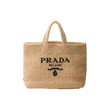PRADA NATURAL CROCHET TOTE BAG