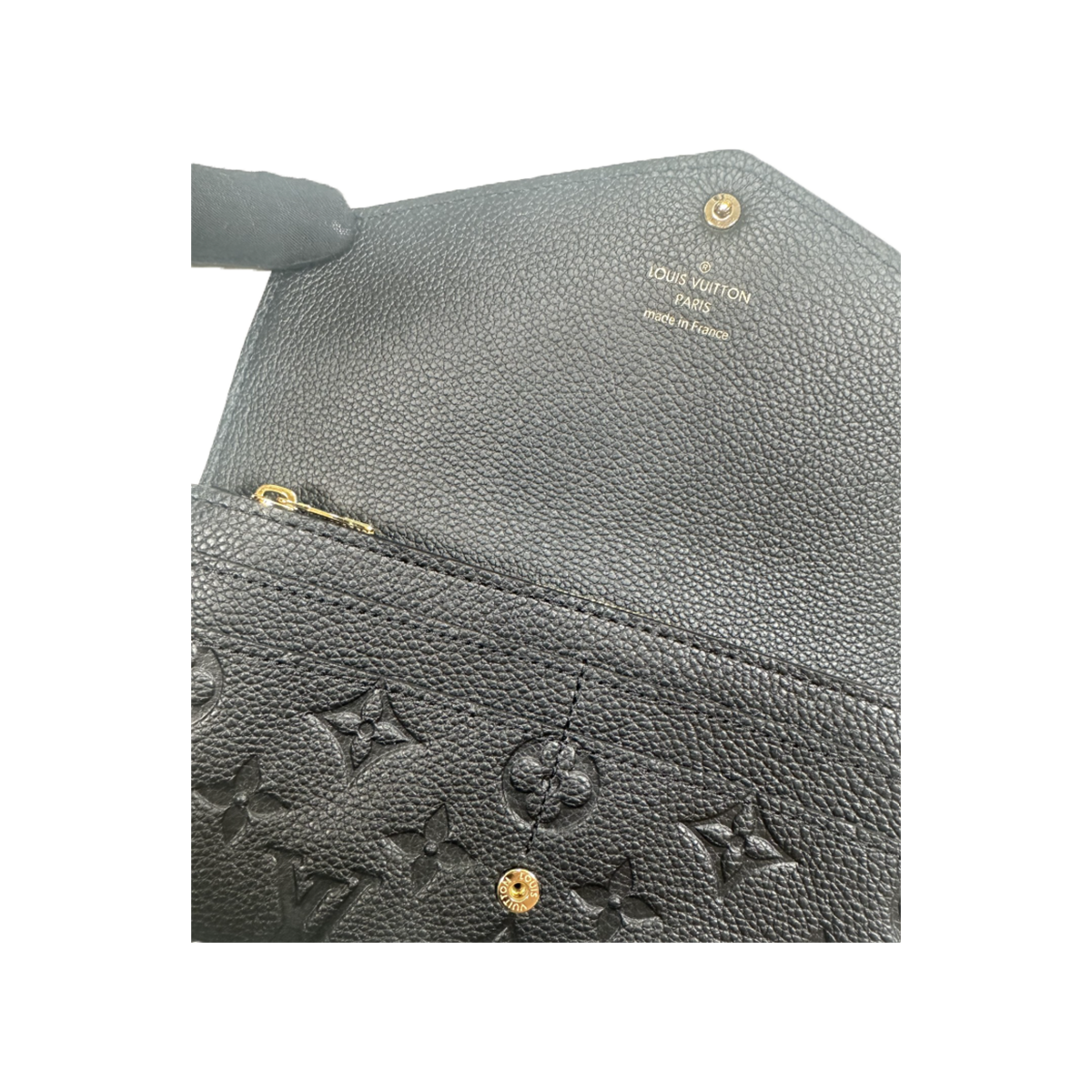 PRELOVED LOUIS VUITTON PORTEFEUILLE SARAH PURSE IN BLACK