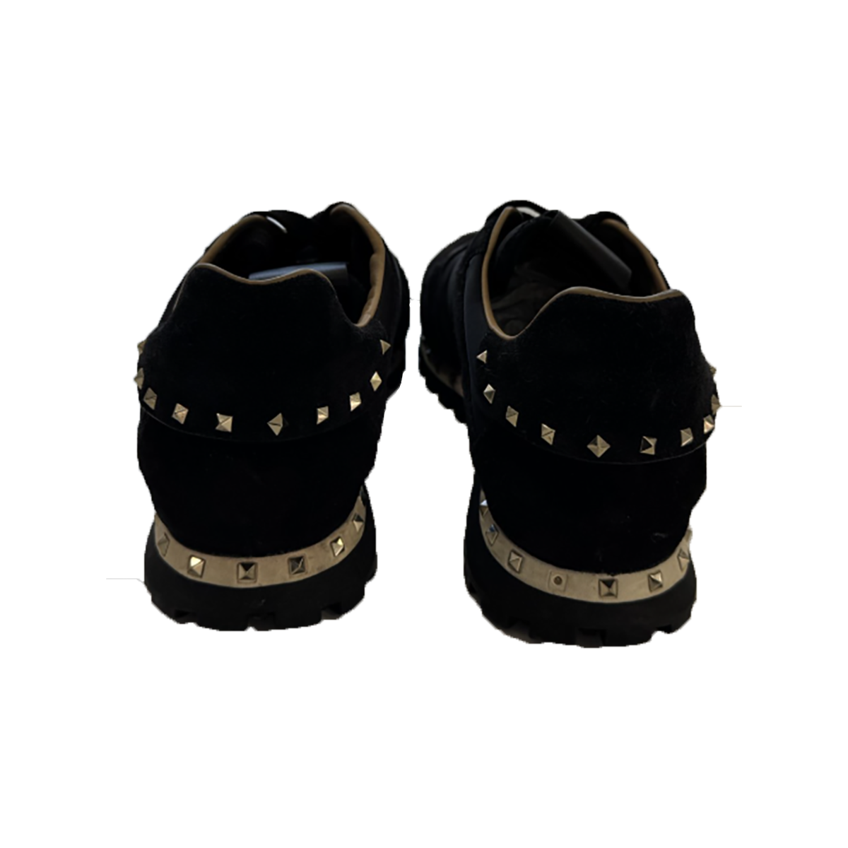 PRELOVED VALENTINO ROCKSTUD TRAINERS IN BLACK