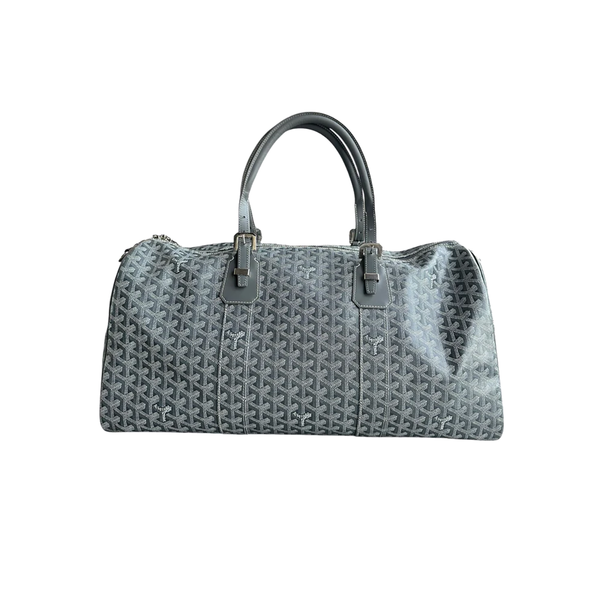 PRLEOVED GOYARD BOSTON 50 DUFFLE IN GREY