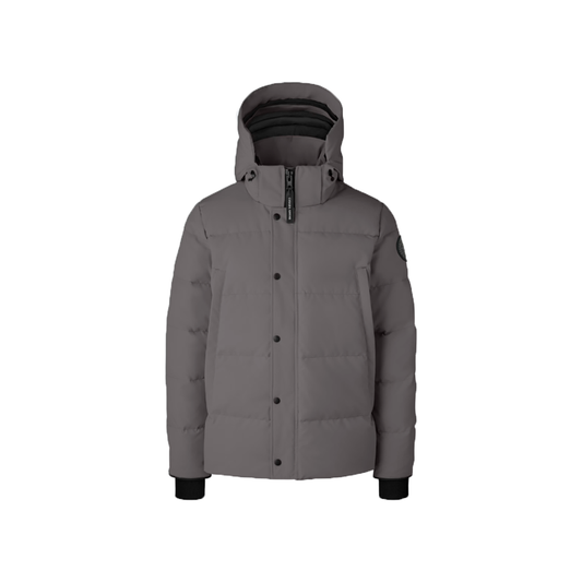 CANADA GOOSE WYNDHAM PARKA BLACK LABEL COAT IN GREY