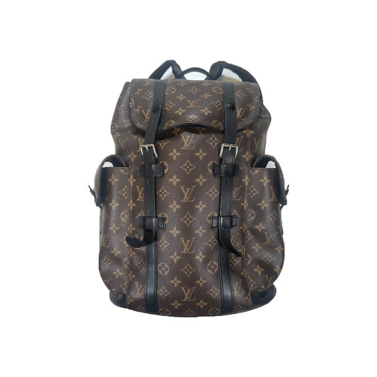 PRELOVED LOUIS VUITTON CHRISTOPHER MM BACKPACK IN BROWN