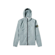 STONE ISLAND SUPIMA COTTON STRETCH HOODED JACKET IN BLUE