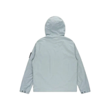 STONE ISLAND SUPIMA COTTON STRETCH HOODED JACKET IN BLUE