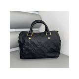 PRELOVED LOUIS VUITTON SPEEDY BANDOULIERE 25 IN NAVY BLUE