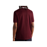 GUCCI LIDO LOGO-EMBROIDERED STRETCH-COTTON POLO IN BURGUNDY