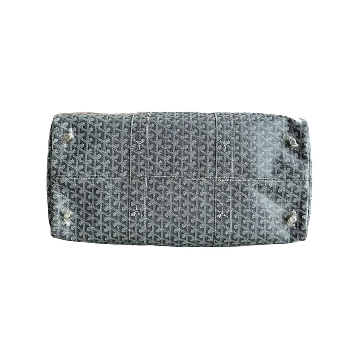 PRLEOVED GOYARD BOSTON 50 DUFFLE IN GREY