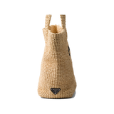 PRADA NATURAL CROCHET TOTE BAG