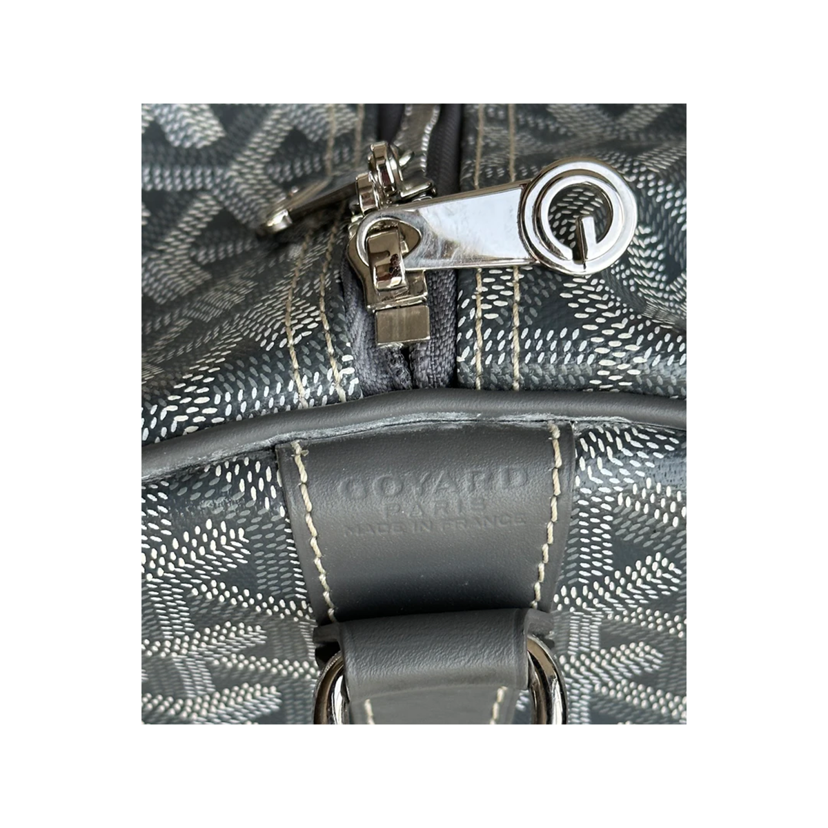 PRLEOVED GOYARD BOSTON 50 DUFFLE IN GREY