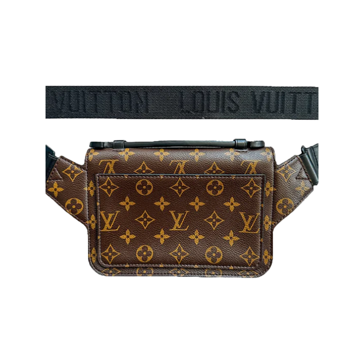 LOUIS VUITTON S LOCK MESSENGER BAG IN BROWN AND YELLOW