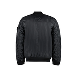 STONE ISLAND NYLON BOMBER JACKET IN BLACK