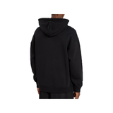 LOEWE COTTON LOGO BADGE HOODIE IN BLACK