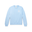CASABLANCA LOGO-PRINT COTTON SWEATER IN BLUE