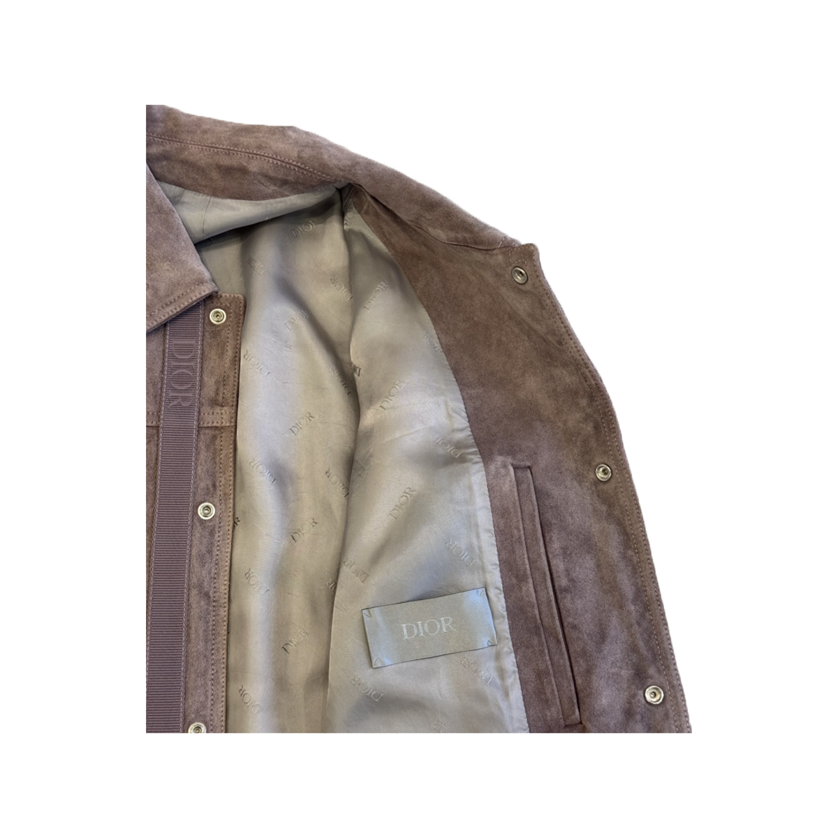 PRELOVED DIOR SUEDE JACKET IN ROSE