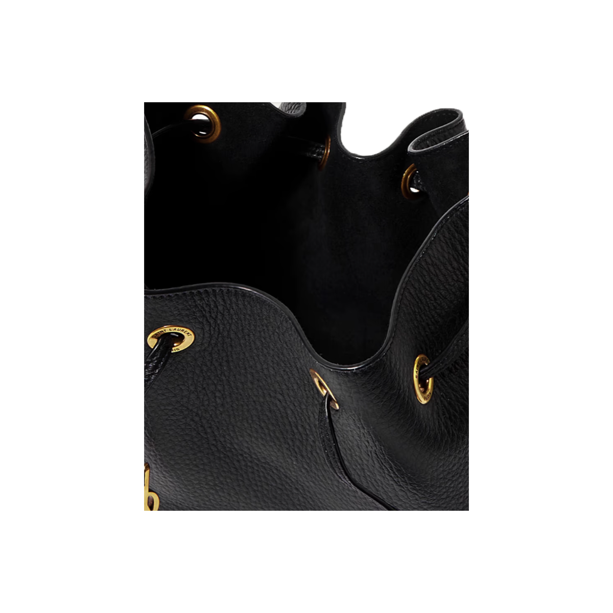SAINT LAURENT PARIS VII SMALL EMBELLISHED TEXTURED-LEATHER SHOULDER BAG