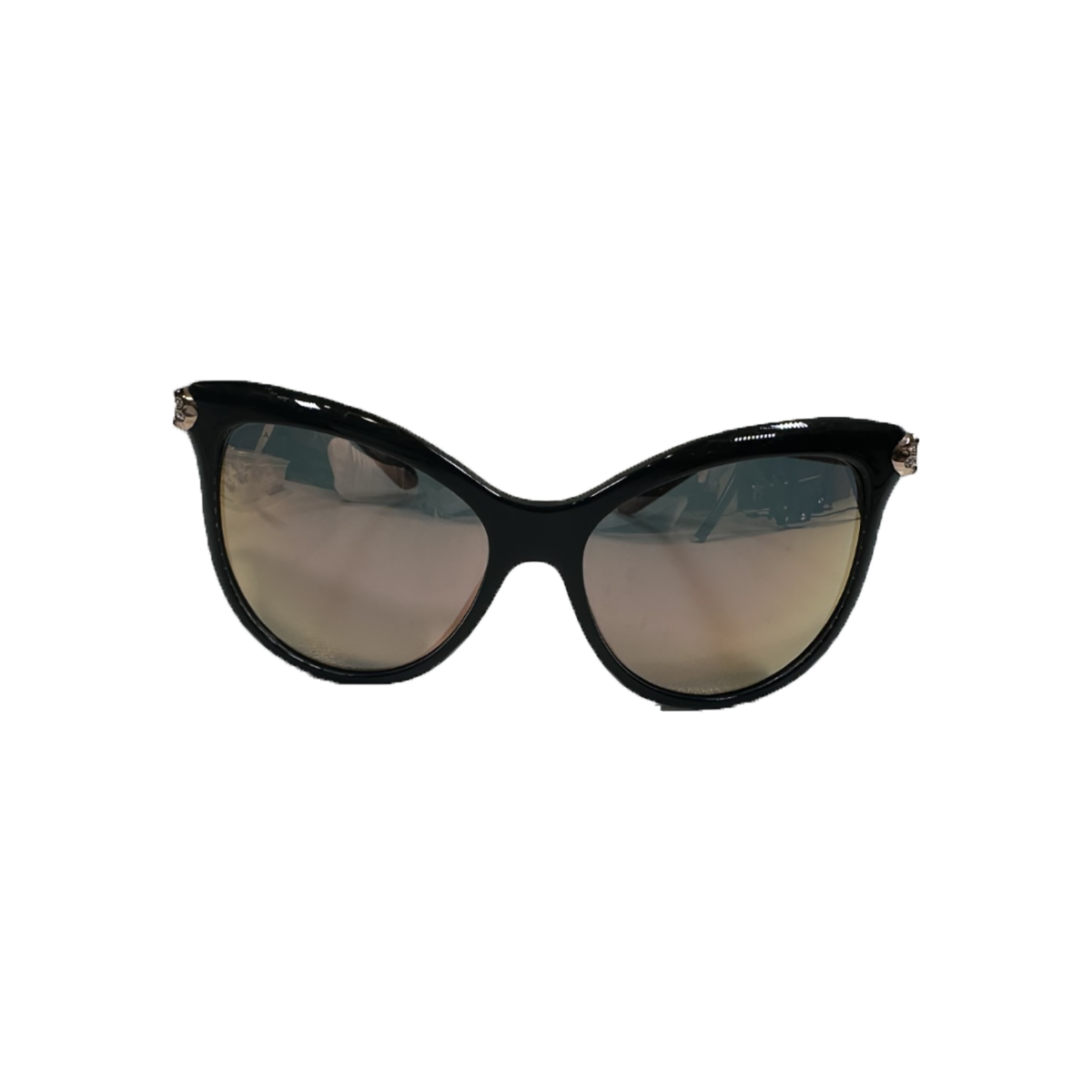 PRELOVED BVLGARI SNAKE HEAD MIRROR SUNGLASSES IN BLACK