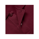 GUCCI LIDO LOGO-EMBROIDERED STRETCH-COTTON POLO IN BURGUNDY