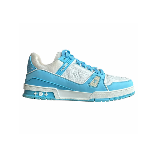 PRELOVED LOUIS VUITTON MONOGRAM TRAINERS IN BLUE AND WHITE