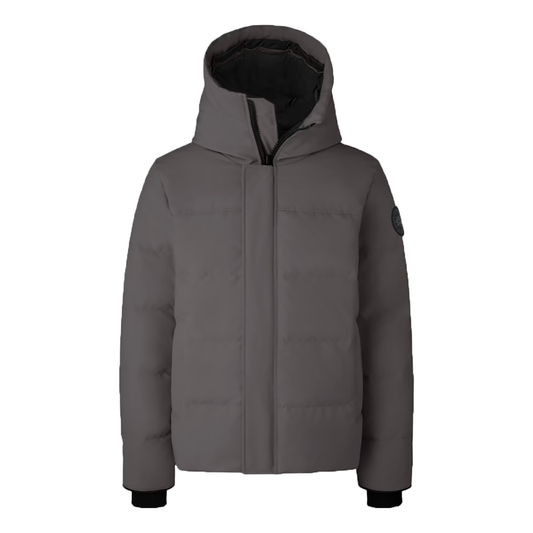 CANADA GOOSE MACMILLAN PARKA BLACK LABEL JACKET IN COASTAL GREY