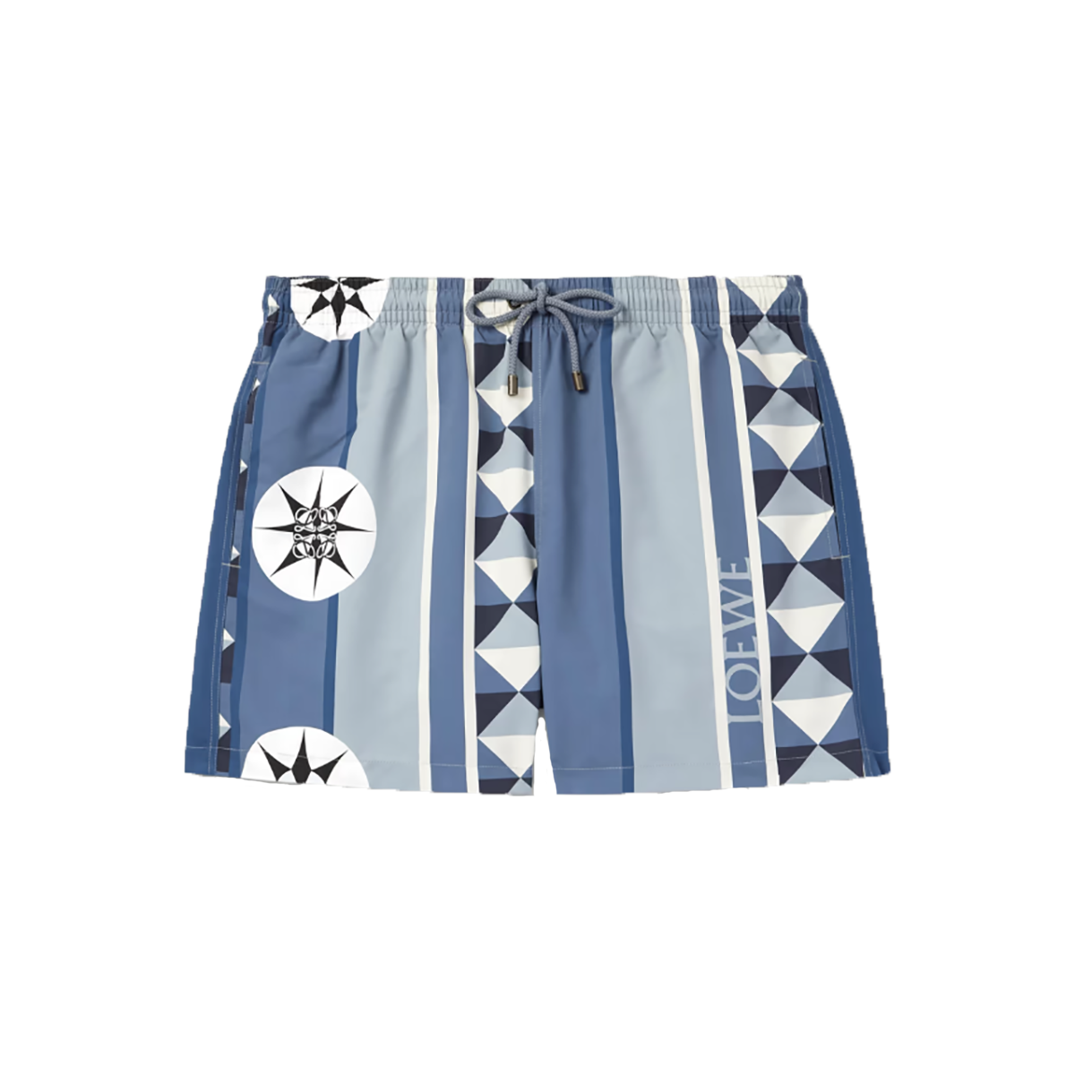 LOEWE PAULA'S IBIZA STRAIGHT LEG SWIM SHORTS IN BLUE