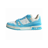 PRELOVED LOUIS VUITTON MONOGRAM TRAINERS IN BLUE AND WHITE