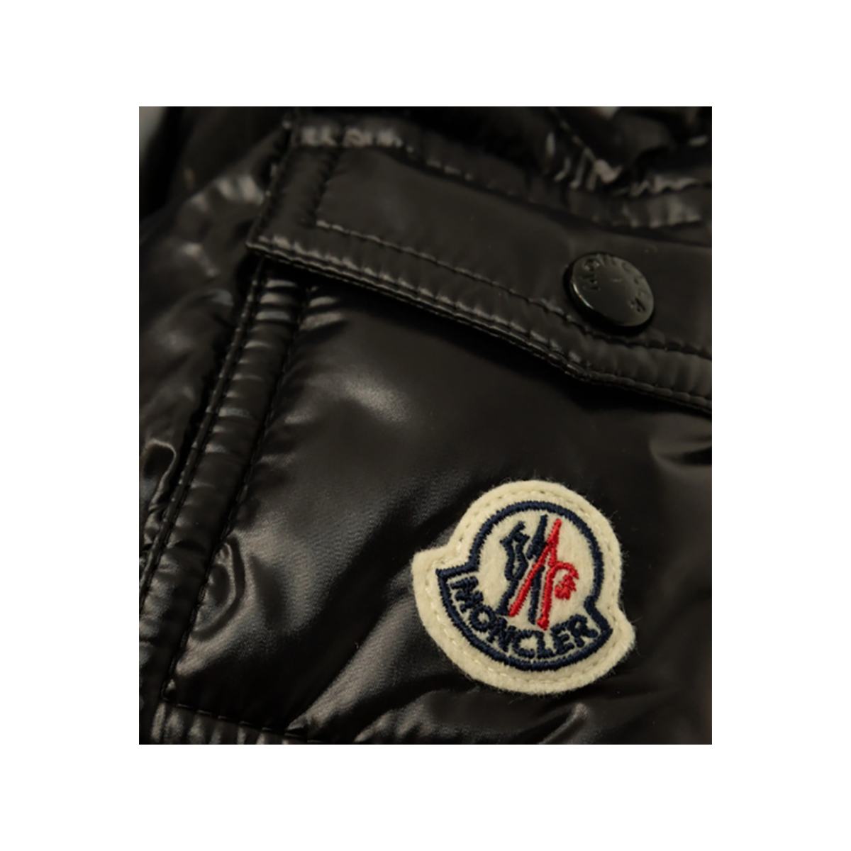 MONCLER JUNIOR GROSEILLER GIUBBOTTO JACKET IN BLACK