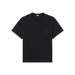 LOEWE LOGO-EMBROIDERED COTTON T-SHIRT IN BLACK