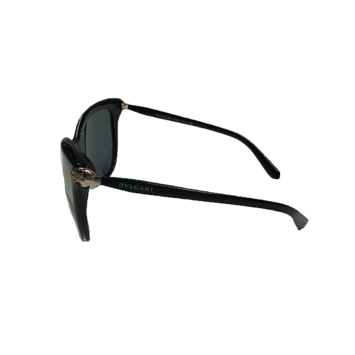 PRELOVED BVLGARI SNAKE HEAD MIRROR SUNGLASSES IN BLACK