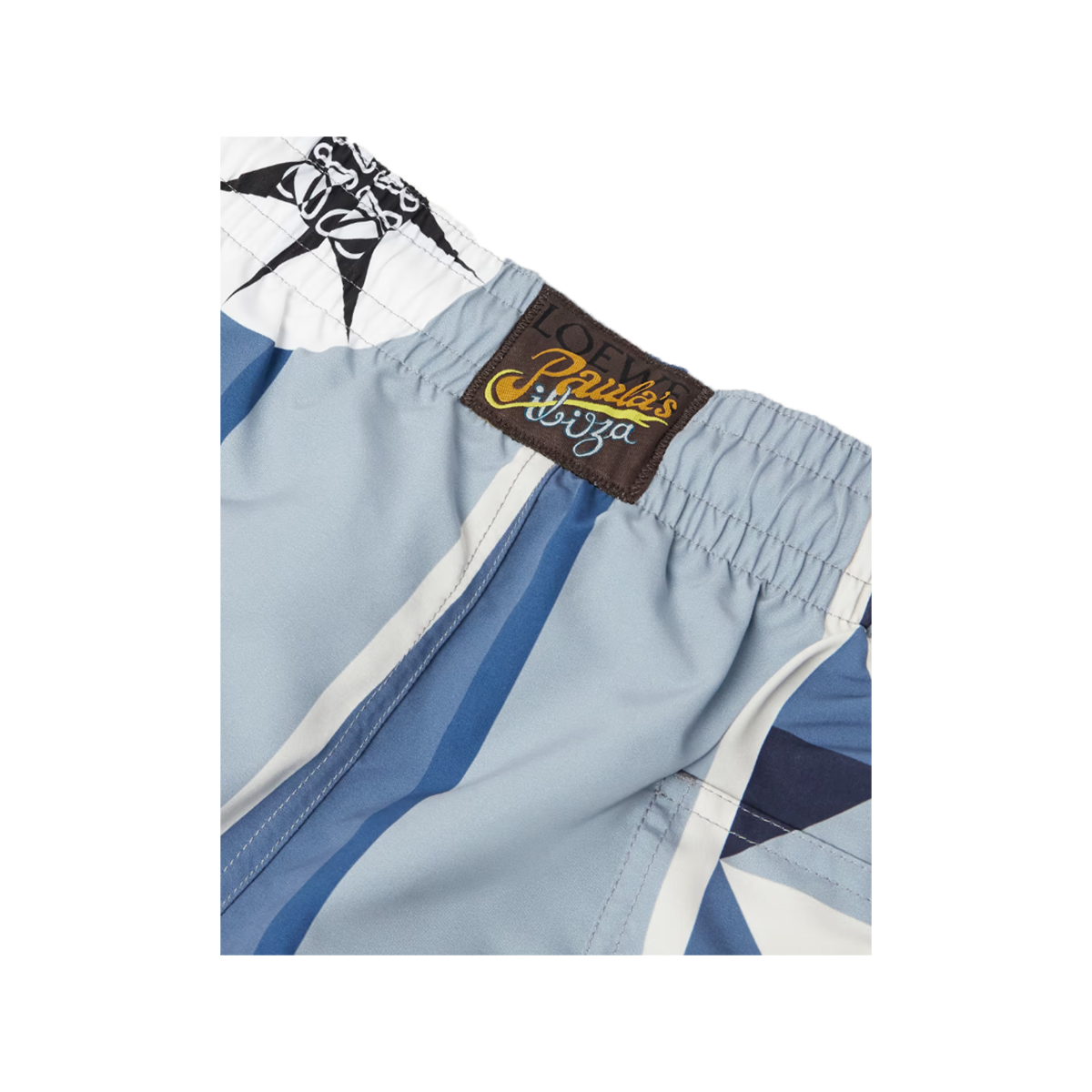 LOEWE PAULA'S IBIZA STRAIGHT LEG SWIM SHORTS IN BLUE