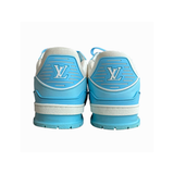 PRELOVED LOUIS VUITTON MONOGRAM TRAINERS IN BLUE AND WHITE