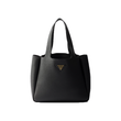 PRADA MEDIUM LEATHER TOTE BAG IN BLACK