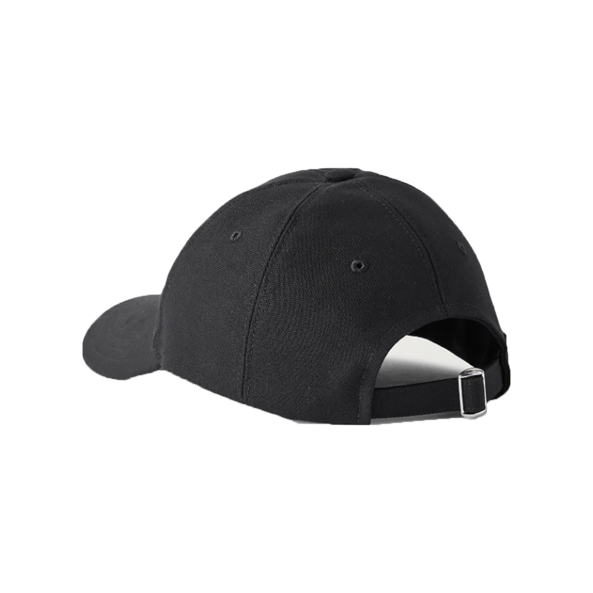 LOEWE LOGO-EMBROIDERED COTTON-CANVAS CAP IN BLACK