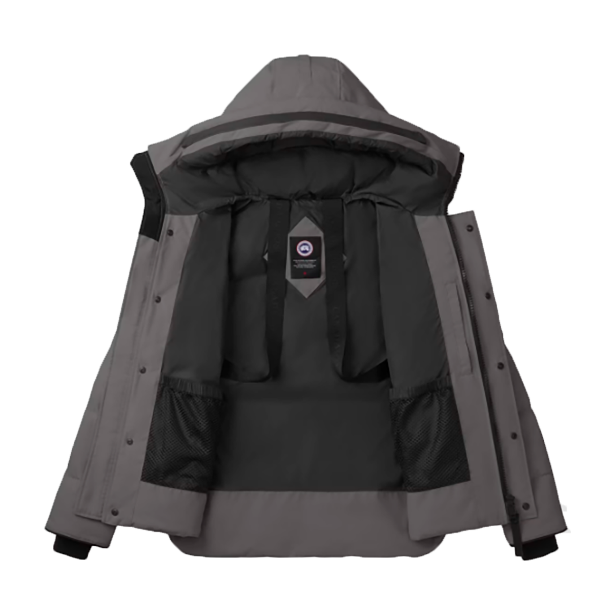 CANADA GOOSE MACMILLAN PARKA BLACK LABEL JACKET IN COASTAL GREY