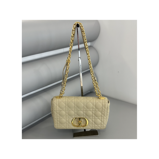PRELOVED DIOR CARO ROPE BAG IN BEIGE