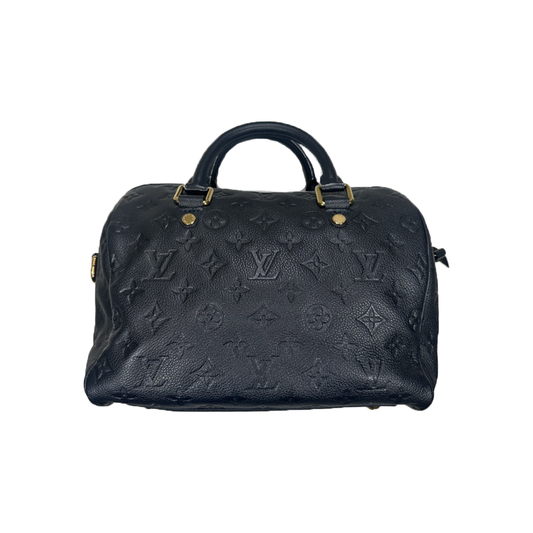 PRELOVED LOUIS VUITTON SPEEDY BANDOULIERE 25 IN NAVY BLUE