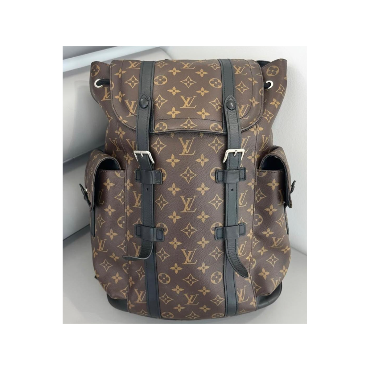 PRELOVED LOUIS VUITTON CHRISTOPHER MM BACKPACK IN BROWN