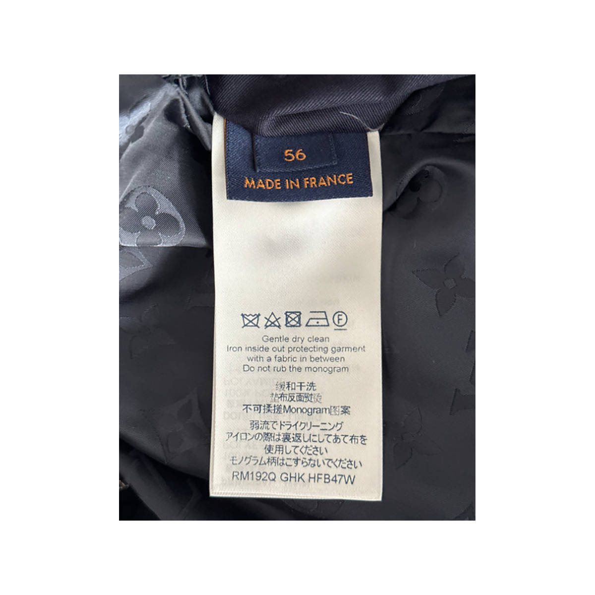 PRELOVED LOUIS VUITTON MONOGRAM REVERSIBLE PUFFER COAT IN  BLACK