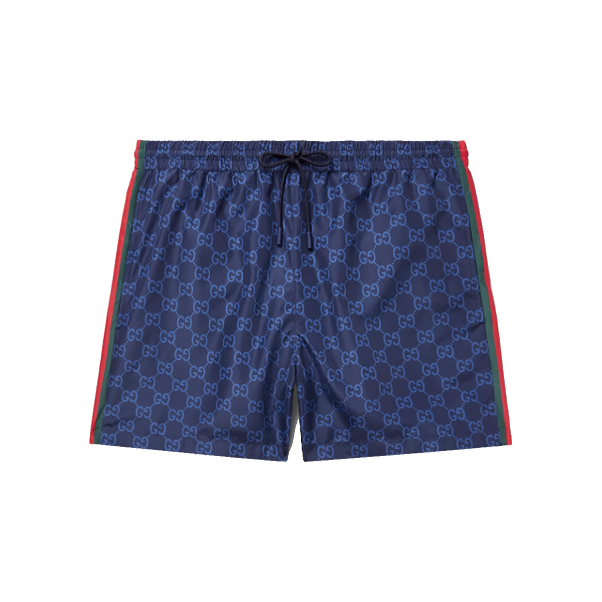 GUCCI SLIM-FIT MID-LENGTH LOGO SWIM SHORTS IN NAVY