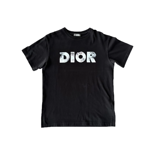 PRELOVED DIOR DANIEL ARSHAM T-SHIRT IN BLACK AND BLUE