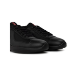 PRADA AMERICAS CUP LEATHER TRAINERS IN BLACK
