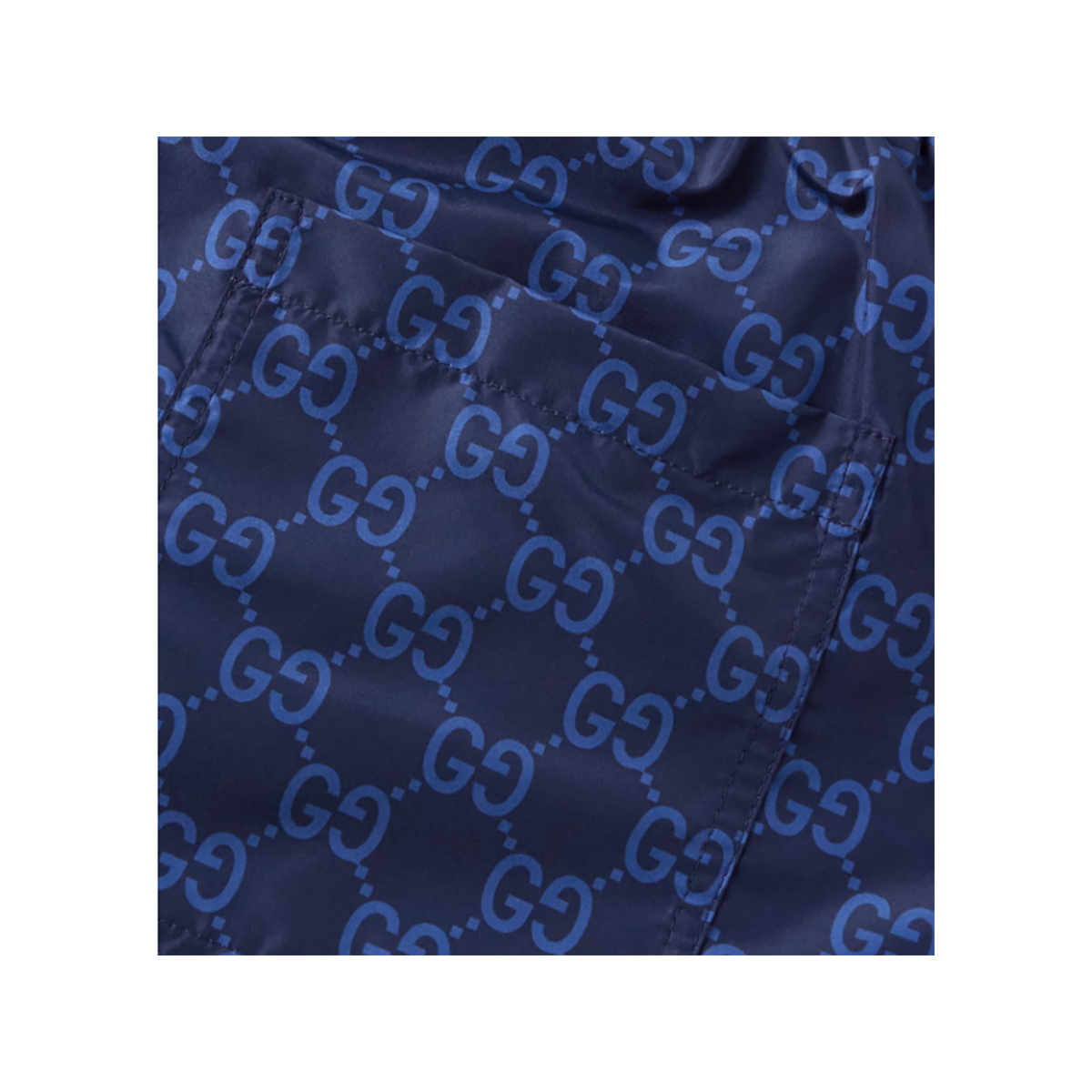 GUCCI SLIM-FIT MID-LENGTH LOGO SWIM SHORTS IN NAVY