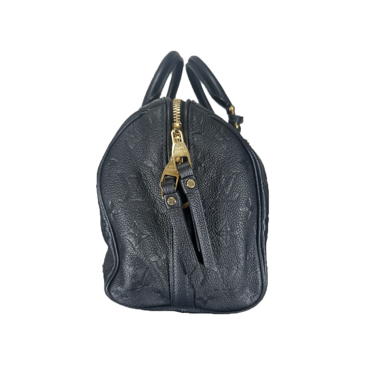 PRELOVED LOUIS VUITTON SPEEDY BANDOULIERE 25 IN NAVY BLUE