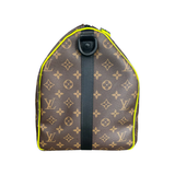 PRELOVED BROWN AND YELLOW MONOGRAM KEEPALL 50