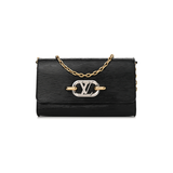 LOUIS VUITTON POCHETTE LOGO BAG IN BLACK