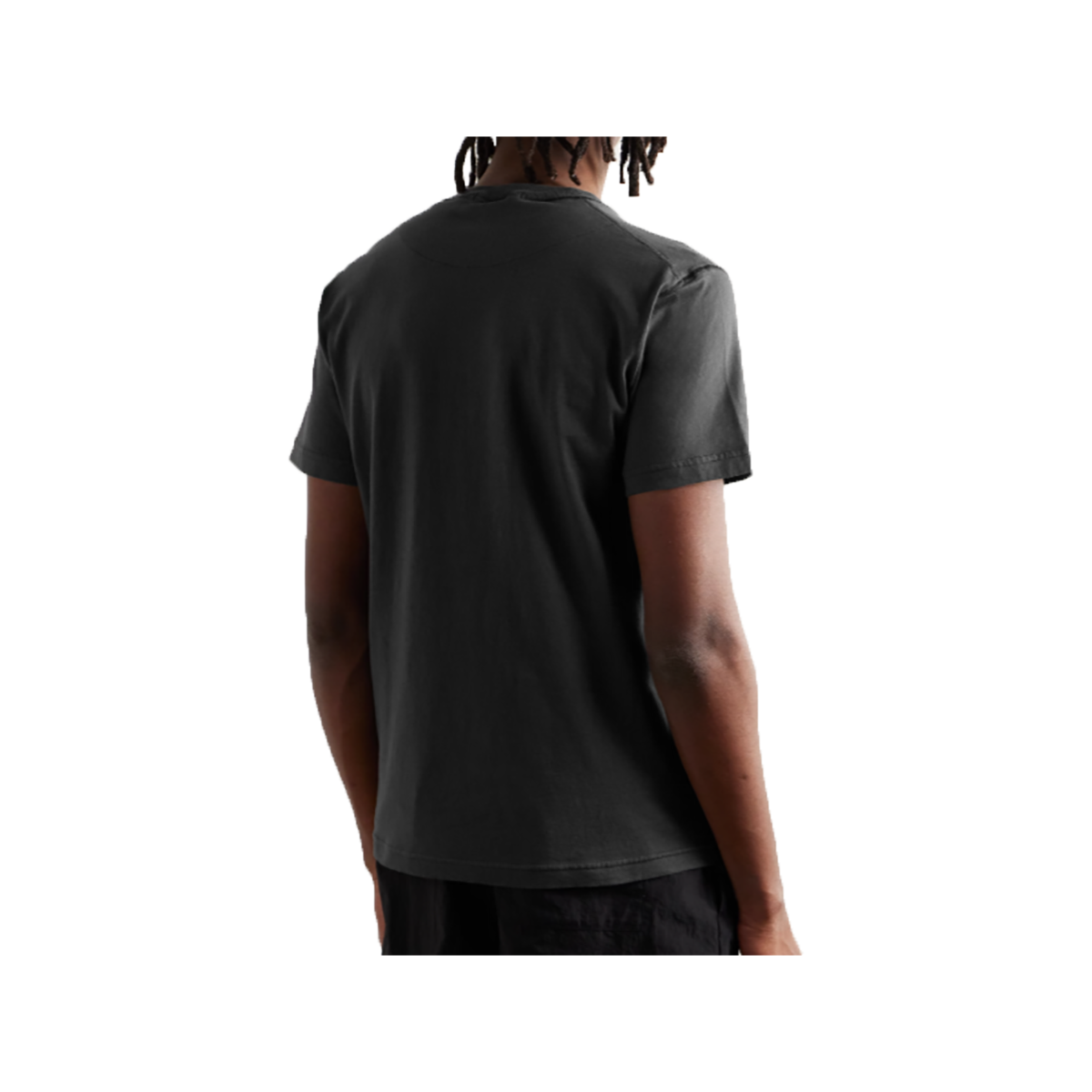 STONE ISLAND LOGO-APPLIQUED T-SHIRT IN GRAY