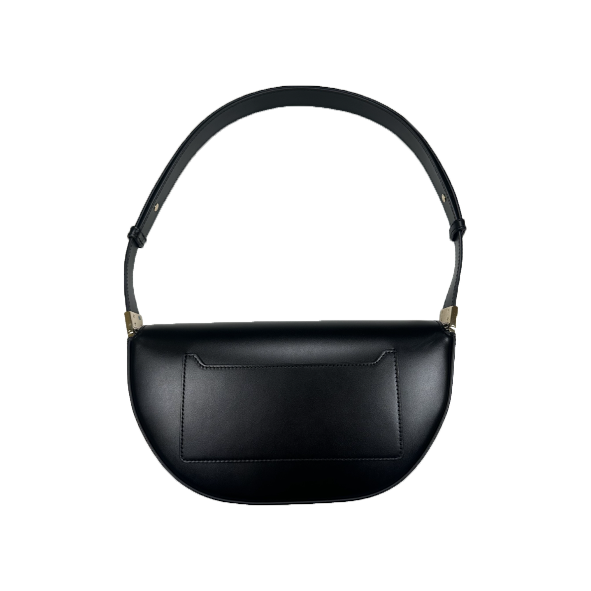 PRELOVED BURBERRY OLYMPIA HALF CIRCLE BAG IN BLACK