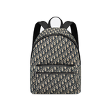 DIOR RIDER OBLIQUE JACUARD BACKPACK IN BEIGE AND BLACK