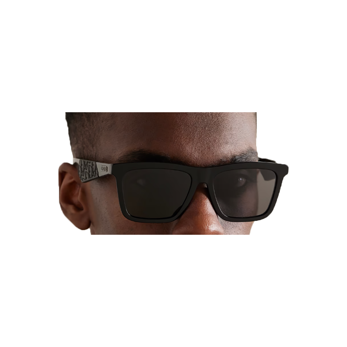 DIOR B27 D-FRAME LOGO SUNGLASSES IN BLACK