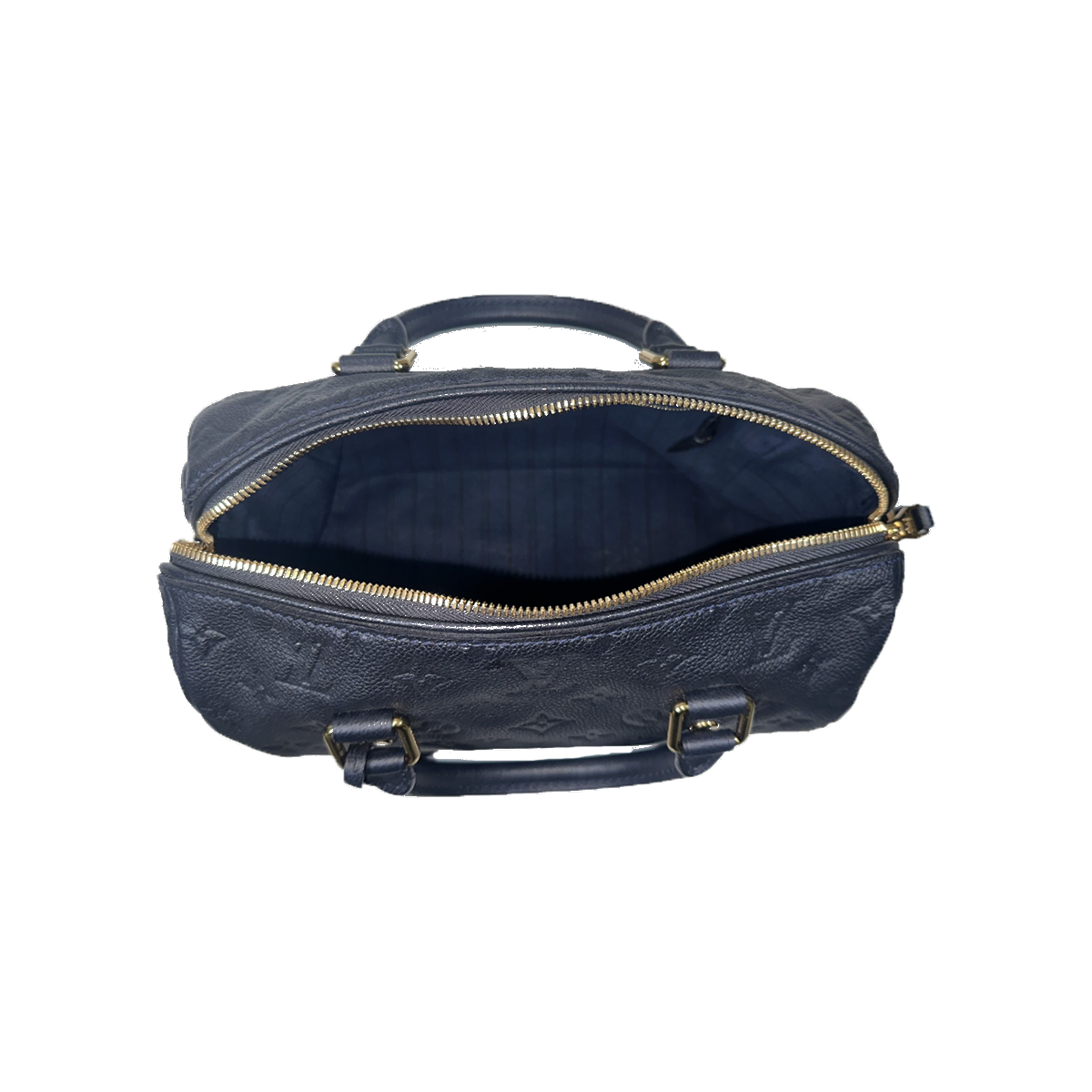 PRELOVED LOUIS VUITTON SPEEDY BANDOULIERE 25 IN NAVY BLUE