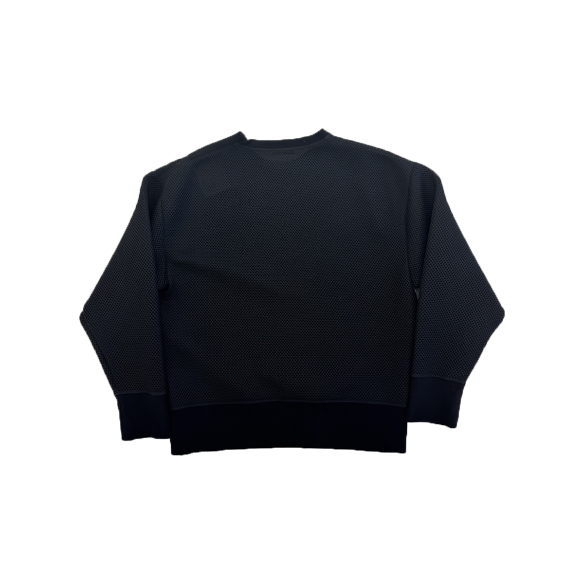 PRELOVED VALENTINO MESH LOGO SWEATER IN BLACK